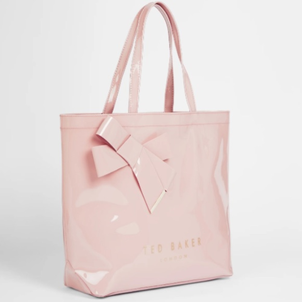 Ted Baker London Blushing Pink Tote Bag Knot Bow Large Icon Accent With Tag